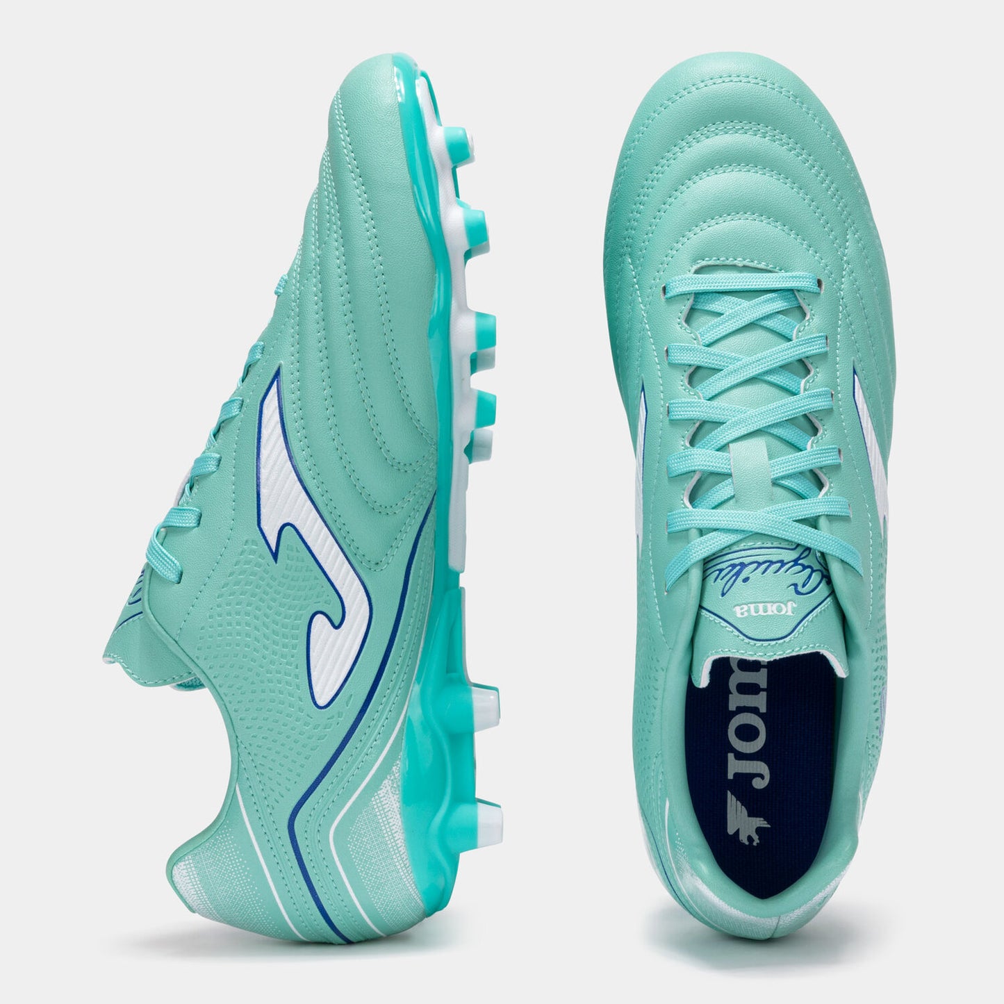 BOTA DE FÚTBOL AGUILA 2527 TURQUESA TERRENO FIRME